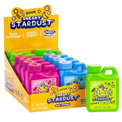 KIDSMANIA SNEAKY STARDUST GUM POWDER 12CT/ DISPLAY